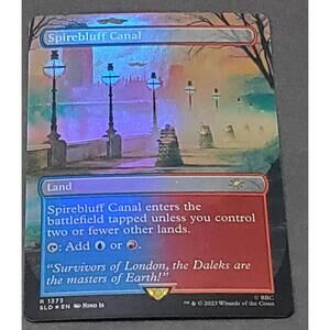 Spirebluff Canal Foil MTG Secret Lair The Dalek Lands English NM-Mint